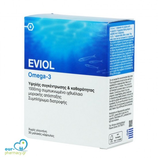 Eviol Omega 3 Συμπλήρωμα Ωμέγα 3, 30 caps -  5213004240104 - Όραση