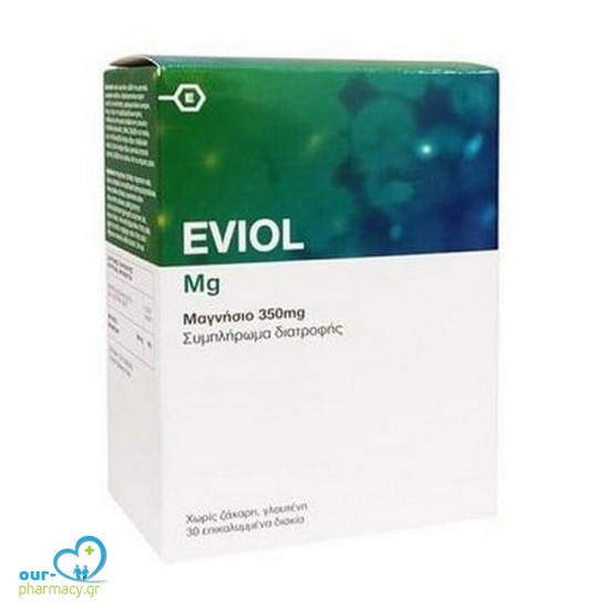 Eviol Magnesium Συμπλήρωμα Διατροφής Μαγνησίου 350mg, 30caps -  5213004240173 - Άγχος-Αϋπνίες