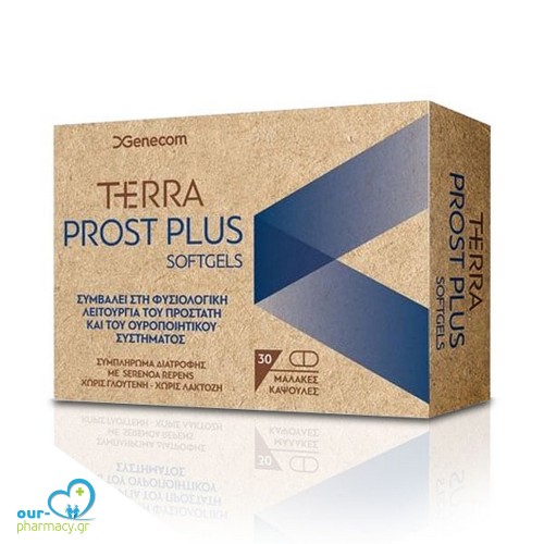 Genecom Terra Prost Συμπλήρωμα Διατροφής για την Καλή Υγεία του Προστάτη με Serenoa Repens, 30caps