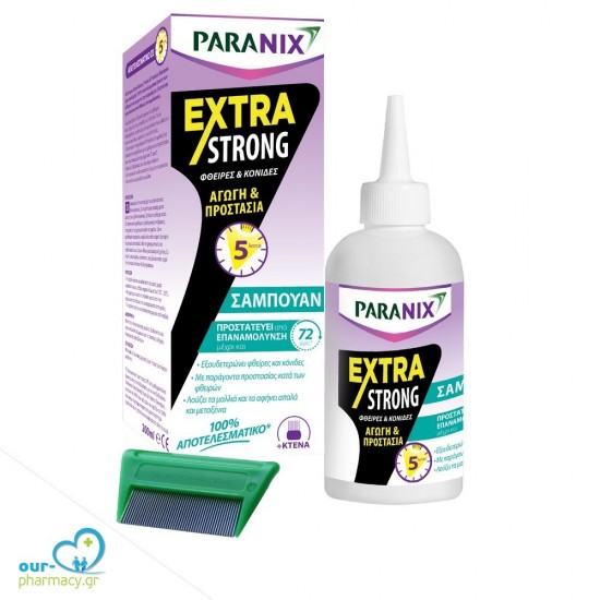 Paranix Extra Strong Shampoo 200ml αγωγή κατά των φθειρών -  5400951003887 - Αντιφθειρικά
