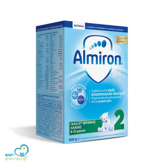 Nutricia Almiron 2 Γάλα 2ης Βρεφικής Ηλικίας 6-12 μηνών, 600g -  5900852037818 - ΠΑΙΔΙ - MAMA