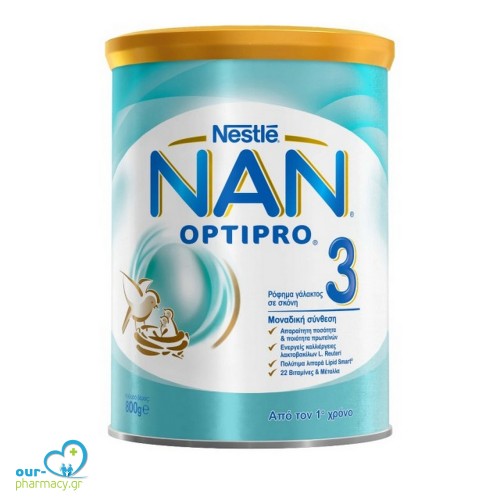 Nestle Nan Optipro 3 Ρόφημα Γάλακτος σε Σκόνη από τον 1ο Χρόνο, 800gr