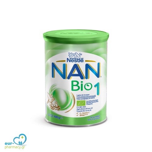 Nestle Nan Bio 1 Γάλα Πρώτης Βρεφικής Ηλικίας σε Σκόνη από τη Γέννηση, 400gr