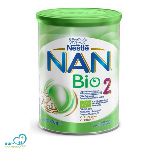Nestle Nan Bio 2 Γάλα Δεύτερης Βρεφικής Ηλικίας σε Σκόνη από τον 6 Μήνα, 400gr