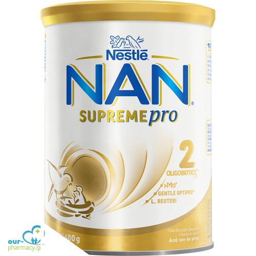 Nestlé NAN SUPREMEPRO 2 SINERGITY 400g. Γάλα δεύτερης βρεφικής ηλικίας  σε σκόνη. 