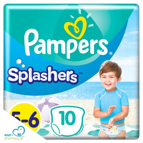 Pampers Splashers Μέγεθος 5-6, 10 Πάνες-Μαγιό