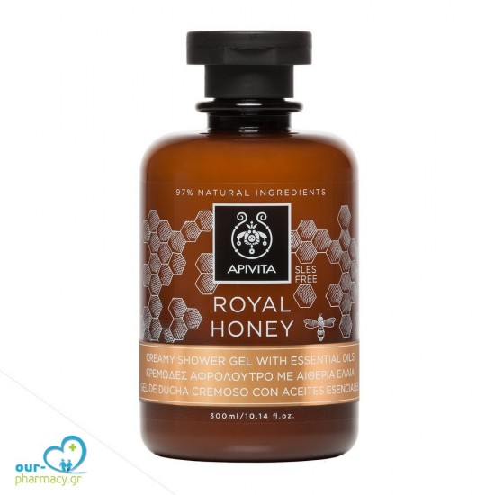 Apivita Royal Honey Κρεμώδες Αφρόλουτρο 250ml -  5201279073220 - Αφρόλουτρα