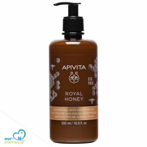 Apivita Eco Pack Royal Honey Κρεμώδες Αφρόλουτρο 500ml
