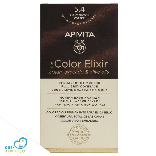 Apivita My Color Elixir N5,4 Καστανό Ανοιχτό Χάλκινο 50&75ml
