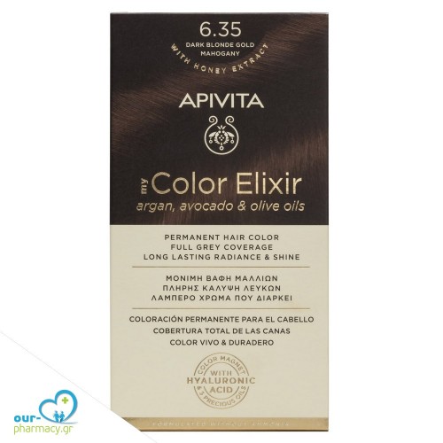Apivita My Color Elixir N6,35 Ξανθό Σκούρο Μελί Μαονί 50&75ml