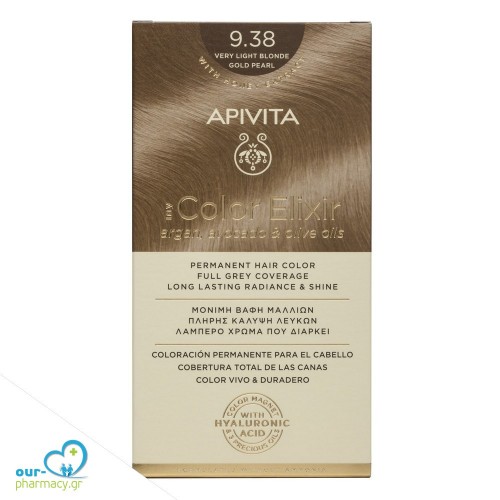 Apivita My Color Elixir N9,38 Ξανθό Πολύ Ανοιχτό Μελί Περλέ 50&75ml