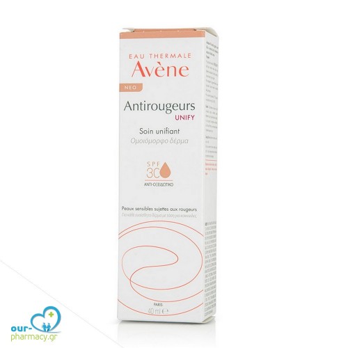 Avene Antirougeurs Unifying Care SPF30 Make Up για Δέρμα με Τάση για Κοκκινίλες, 40ml