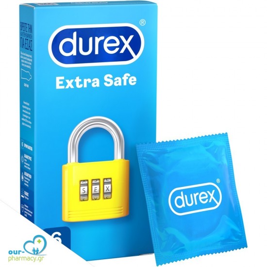 Durex Προφυλακτικά Extra Safe 6 τεμάχια -  5038483177723 - Προφυλακτικά - Λιπαντικά