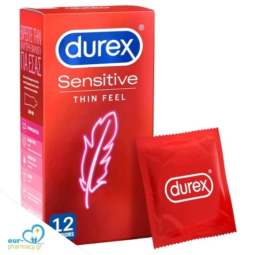 Durex Προφυλακτικά Πολύ Λεπτά Sensitive 12 τεμάχια