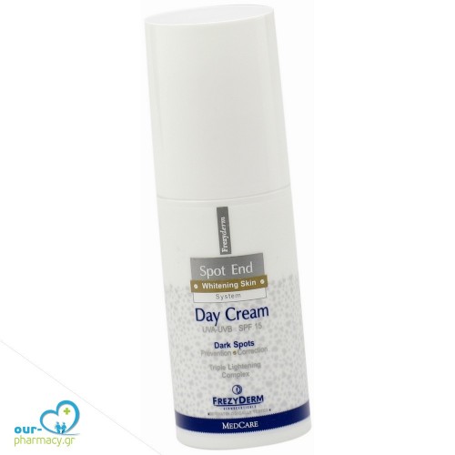 Frezyderm Spot End Day Cream SPF 15 50ml - Λευκαντική Κρέμα Ημέρας Για Πανάδες