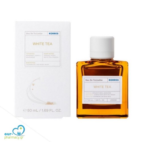Korres White Tea Eau De Toilette Γυναικείο Άρωμα Λευκό Τσάι, 50ml