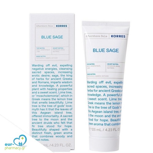 Korres Blue Sage Aftershave Γαλάκτωμα για μετά το ξύρισμα, 125ml