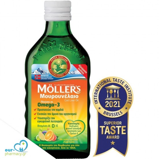 Mollers Μουρουνέλαιο Tutti Frutti 250ml -  7070866020477 - Παιδικά
