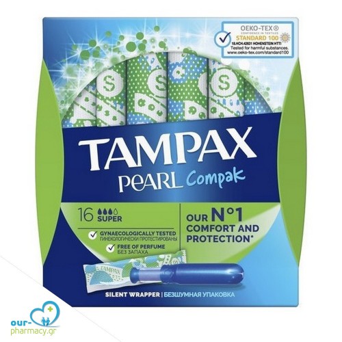 Tampax Compak Pearl Super 16τμχ
