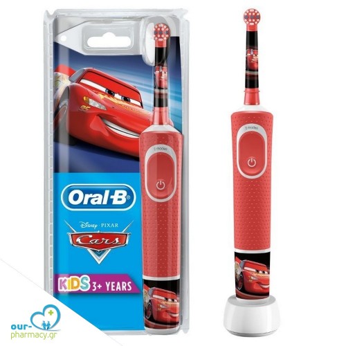 Oral-B Kids, Ηλεκτρική Οδοντόβουρτσα Cars για Αγόρι 3 Ετών+