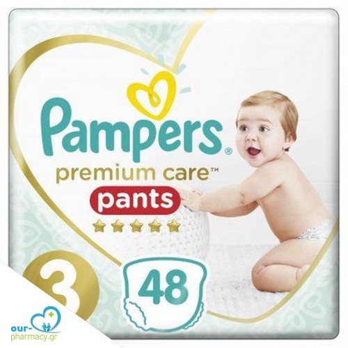 Pampers Premium Care Pants Jumbo Pack Νo3 (6-11kg) 48τεμ