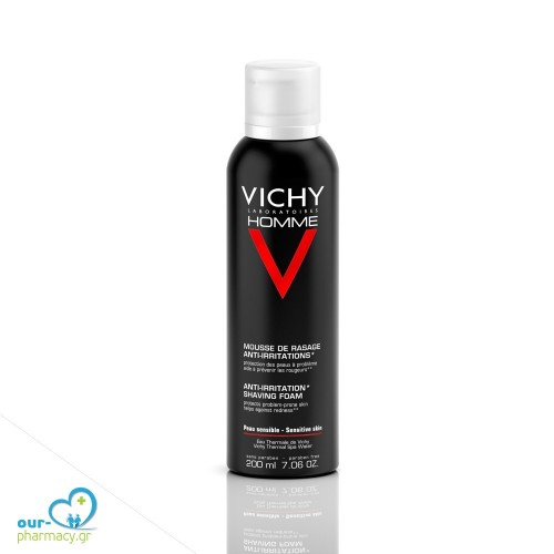 Vichy Homme Sensi Shave 200ml (Αφρός Ξυρίσματος για Ευαίσθητες Επιδερμίδες)