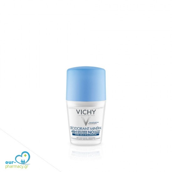 Vichy Deodorant Mineral 48h Roll-on 50ml -  3337875553278 - Αποσμητικά